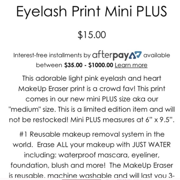 New!!The Original' Makeup Eraser w/ mini & headband - Picture 6 of 7